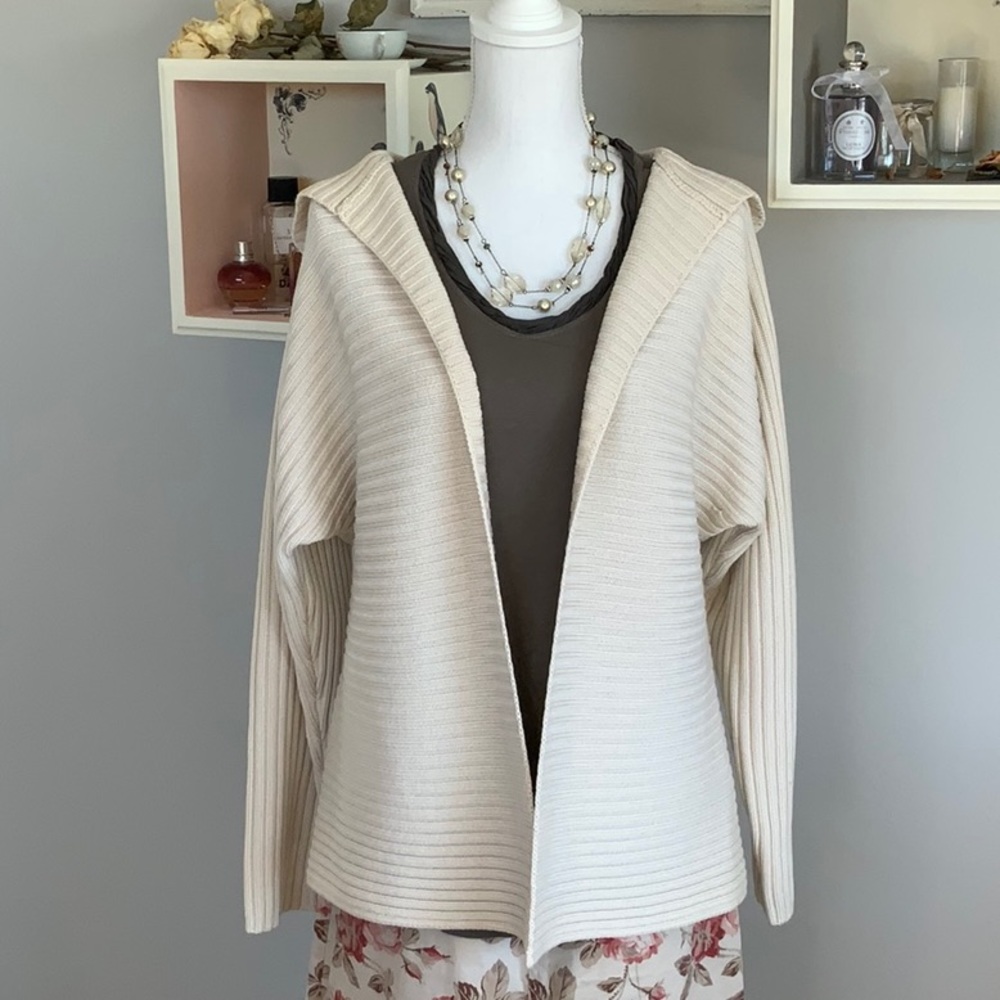 VINTAGE COMPANY ELLEN TRACY Hooded Cardigan
